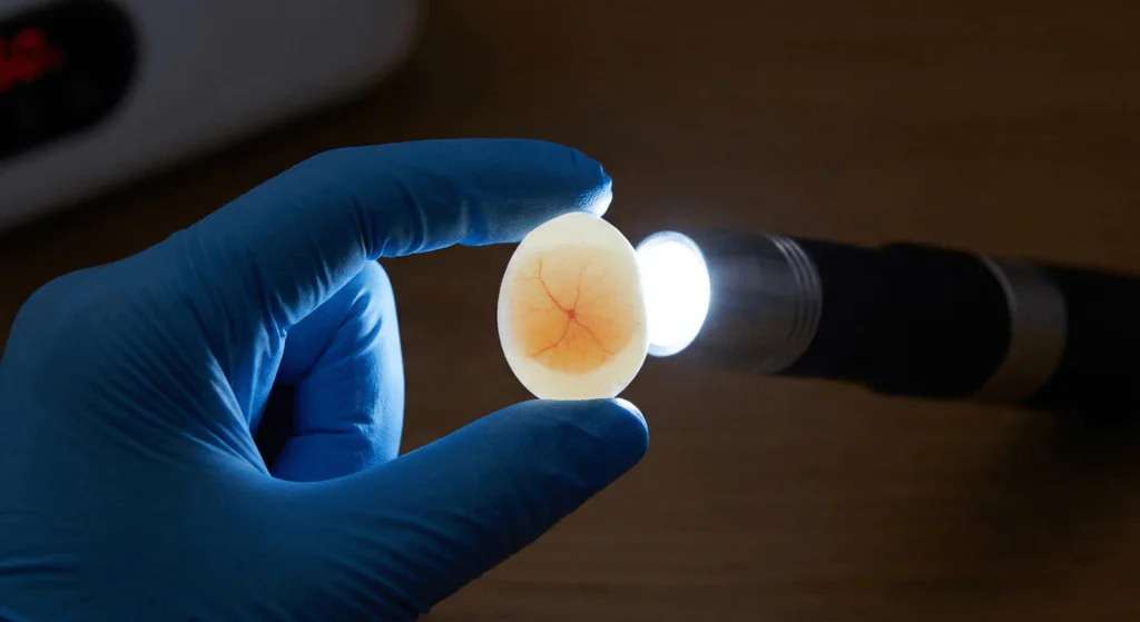 candling budgie eggs
