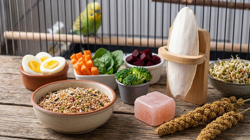 foods for budgie breeding and conditioning 